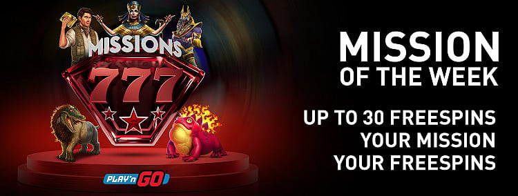 Mission of the Week: Up to 30 Free Spins!