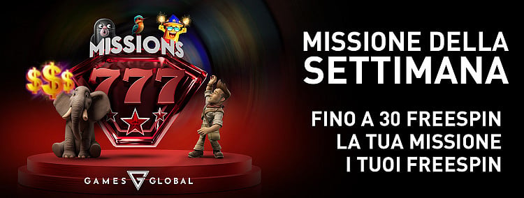 Missione della settimana: fino a 30 Free Spins!